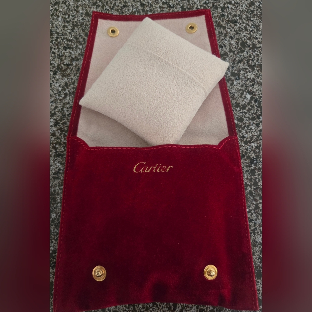 Caetier Red Velvet Watch Pouch W/pillow